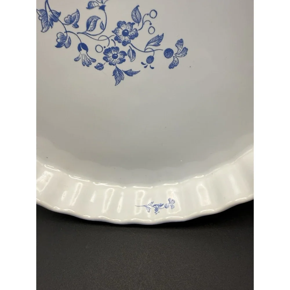 Fyrklovern Firkleveren Apilanlehti - White W/ Blue Flowers - 9